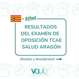 Resultados oposición TCAE SALUD Aragón – 20 octubre 2024