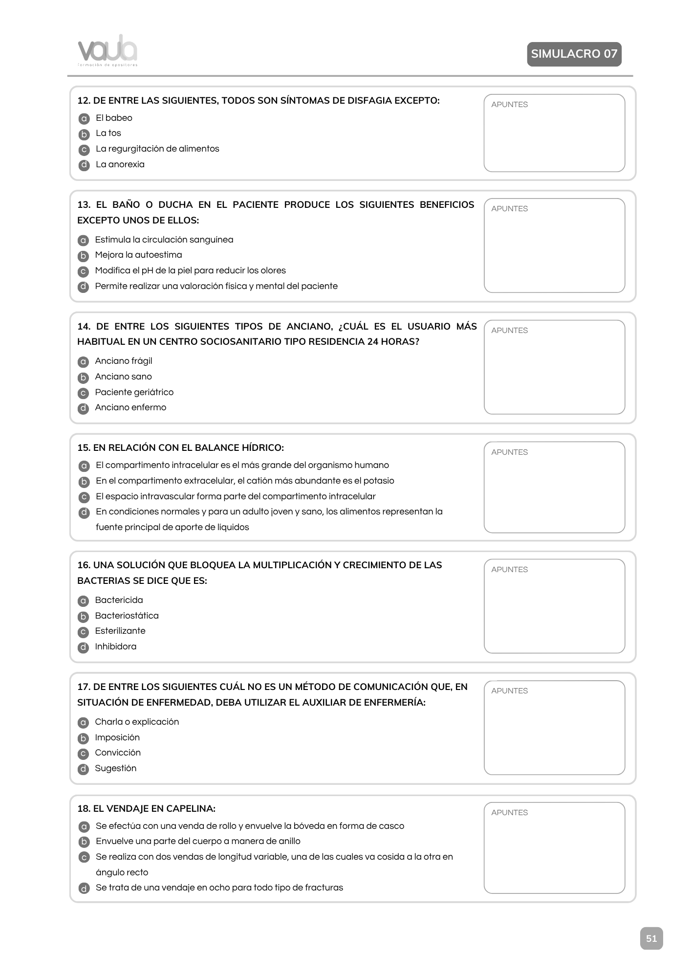Vol. 1 — 1000 Preguntas TCAE