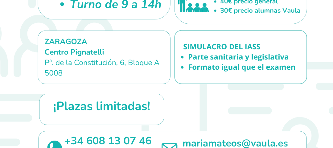 Simulacro IASS – VAULA en Zaragoza
